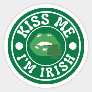 Kiss Me I'm Irish Sticker